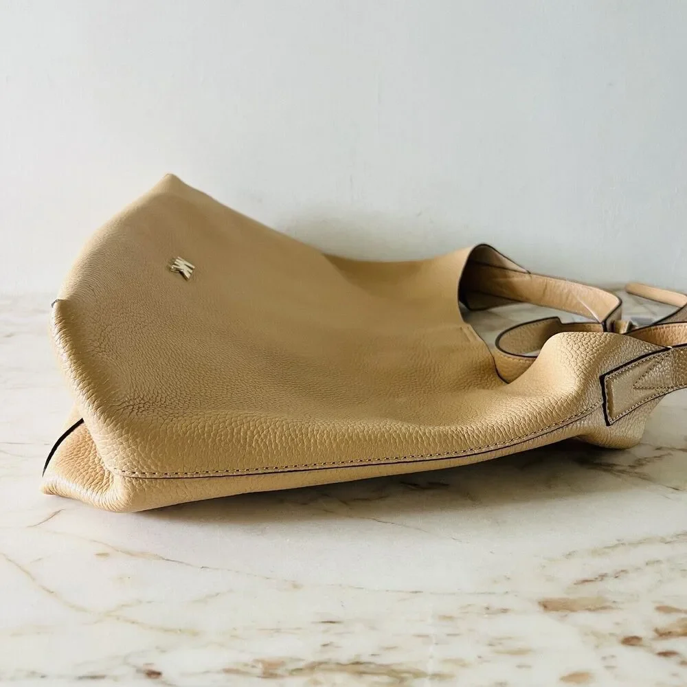 MICHAEL KORS STUDIO June Butternut Leather Medium Hobo Bag